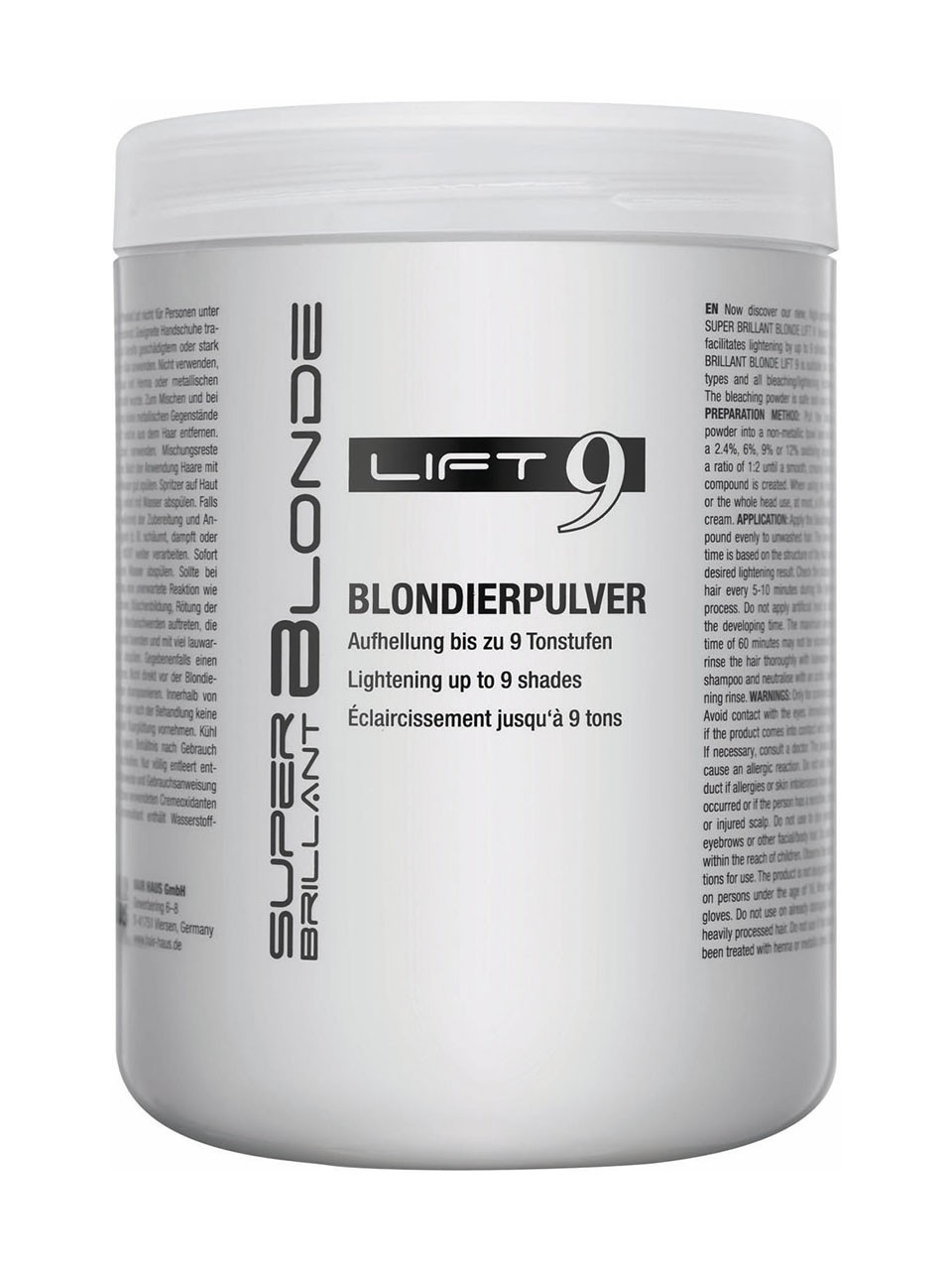 super brillant blonde lift 9 blondierpulver 500 g