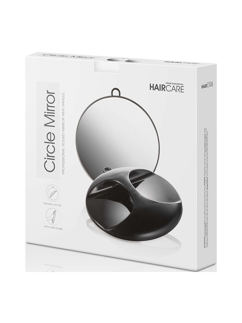 professional haircare circle spiegel schwarz o 29 cm