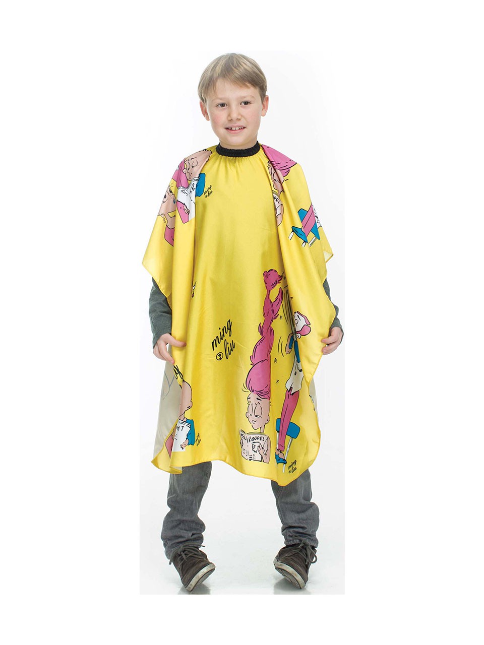 professional haircare yellow haarschneideumhang