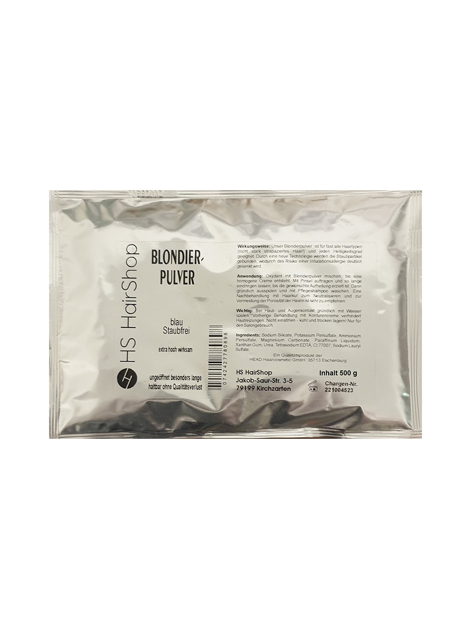 hs hairshop blondierpulver blau 500 g