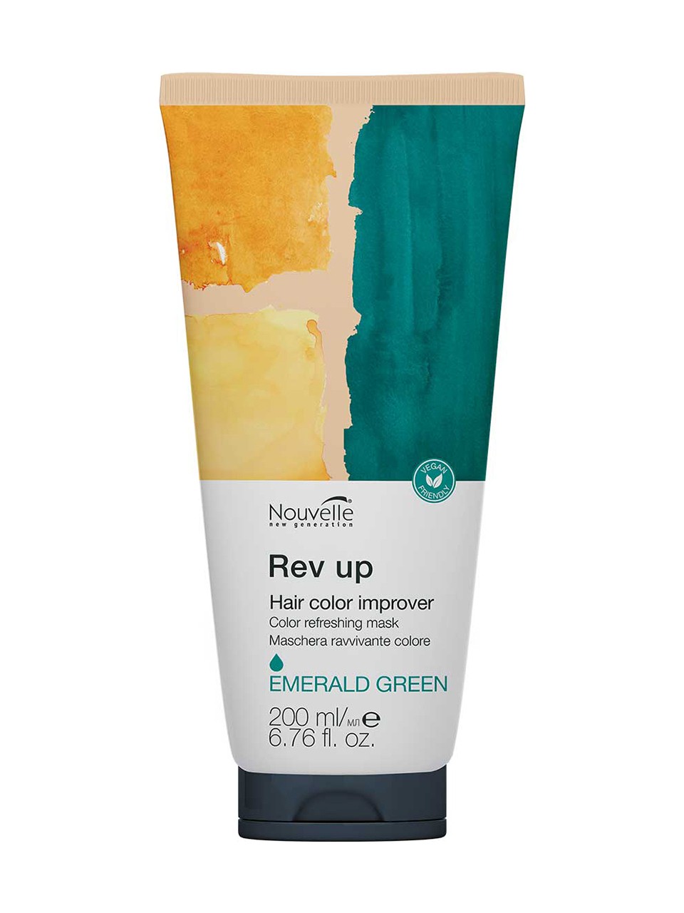nouvelle rev up color refreshing mask emerald green 200 ml