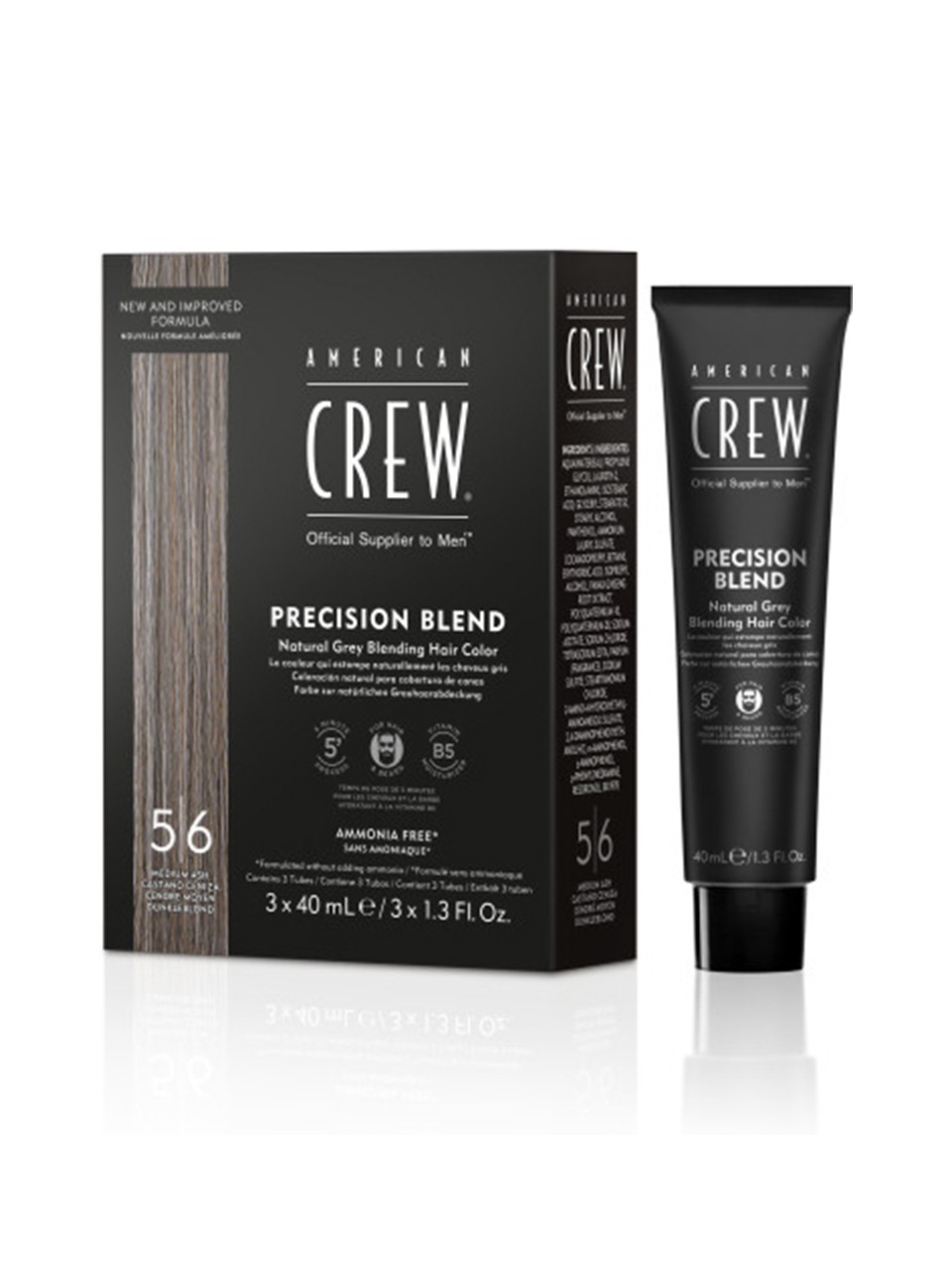 american crew precision blend medium ash 3 x 40 ml