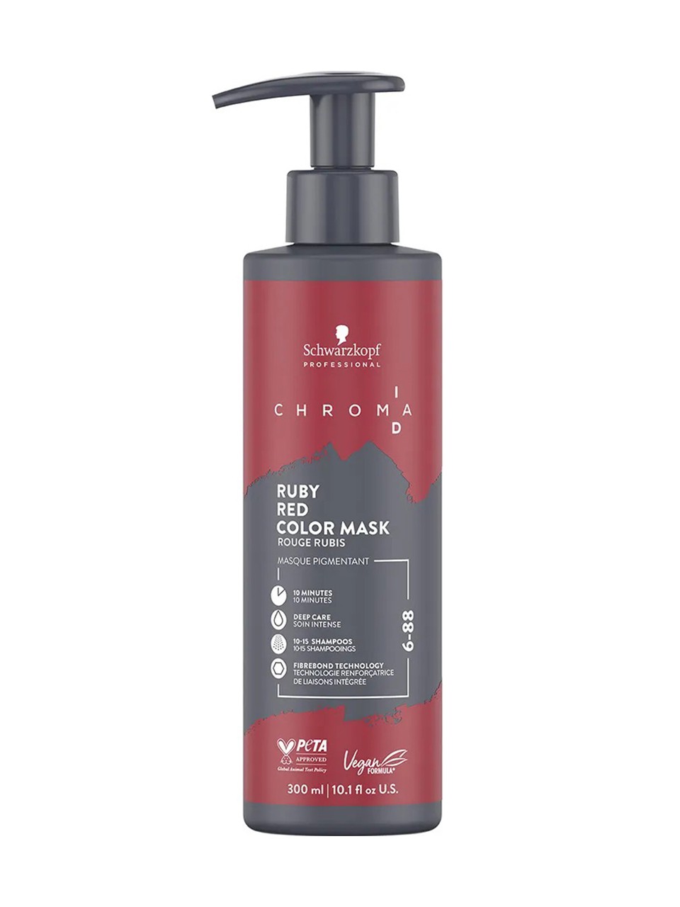 schwarzkopf chroma id bonding color mask 6 88 ruby red 300 ml