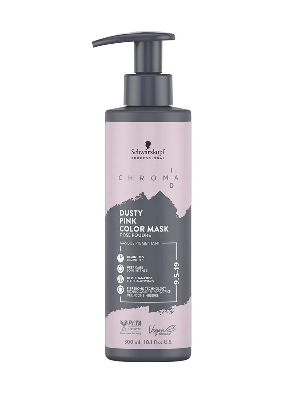 schwarzkopf chroma id bonding color mask 9 5 19 dusty pink 300 ml