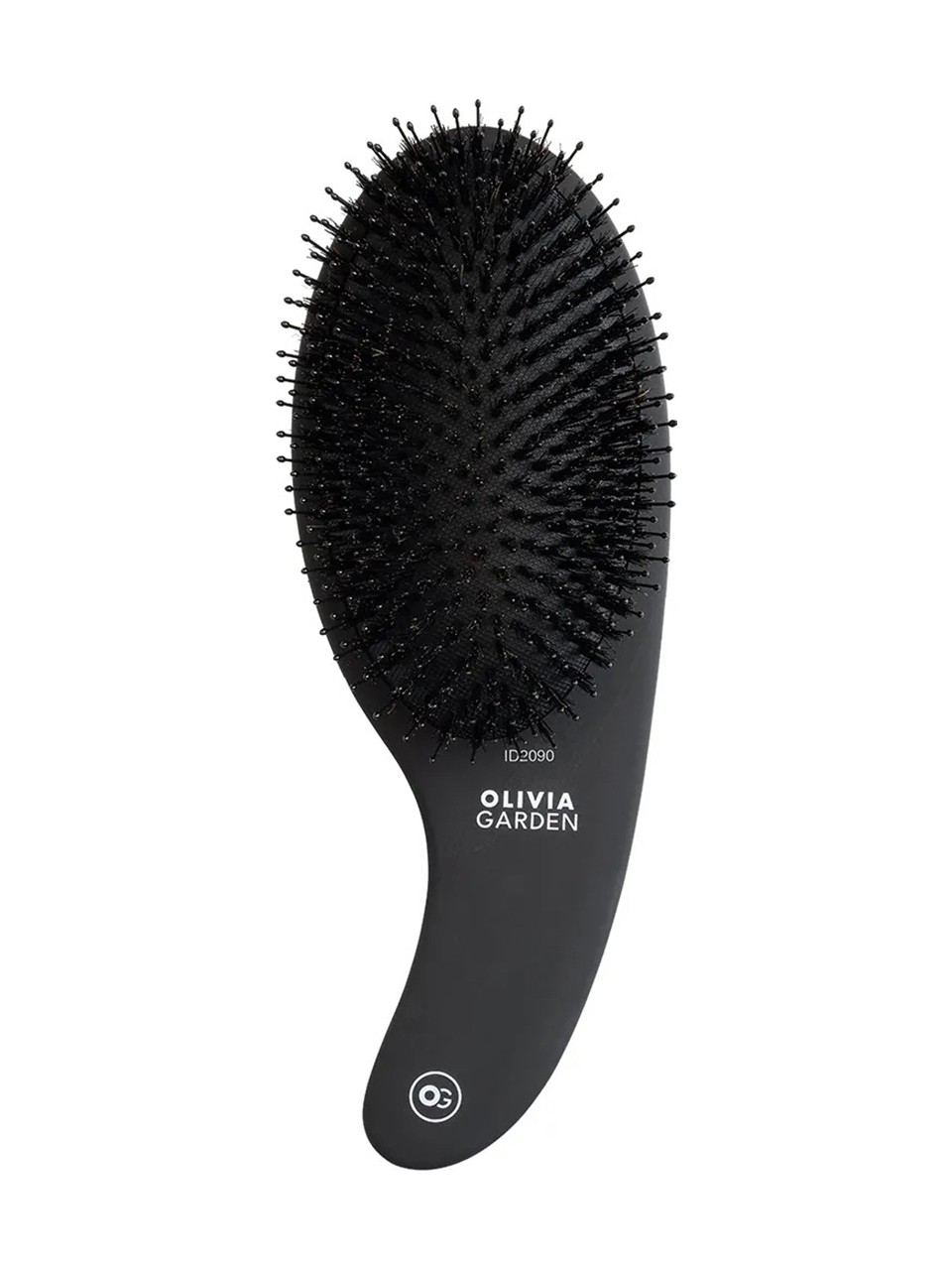 olivia garden expert care curve wildschwein nylonborsten matt schwarz